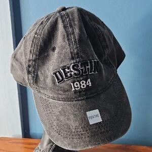 Lucky 7 USA Destin Unisexual Stonewashed Black Baseball Cap